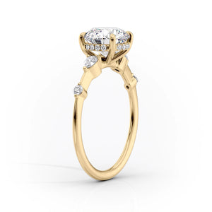 The Naomi Set With A 2 Carat Princess Lab Diamond