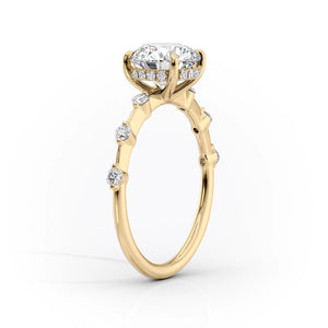 The Hidden Halo Penelope Set With A 1 Carat Emerald Lab Diamond