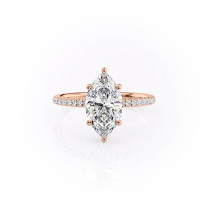 The Low Profile Kamellie Set With A 3.5 Carat Marquise Moissanite