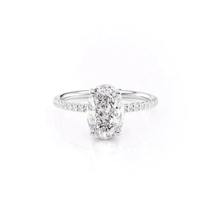 The Low Profile Kamellie Set With A 2 Carat Oval Lab Diamond