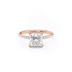 The Low Profile Kamellie Set With A 1.5 Carat Princess Lab Diamond