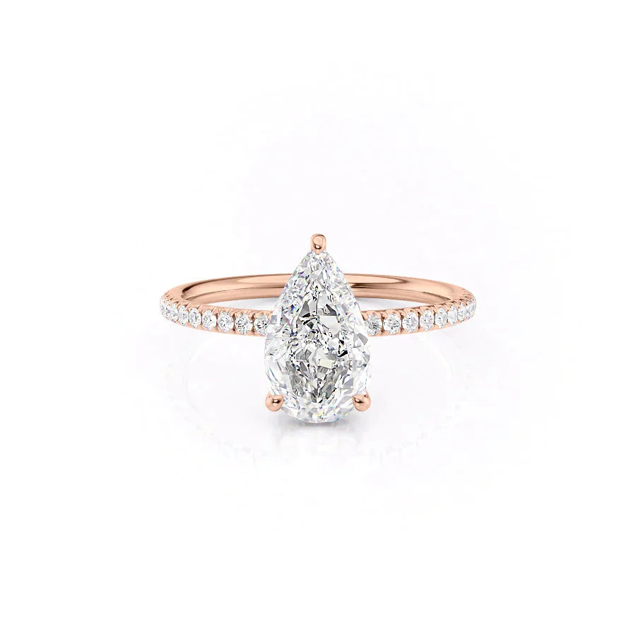 The Low Profile Kamellie Set With A 1.5 Carat Pear Lab Diamond