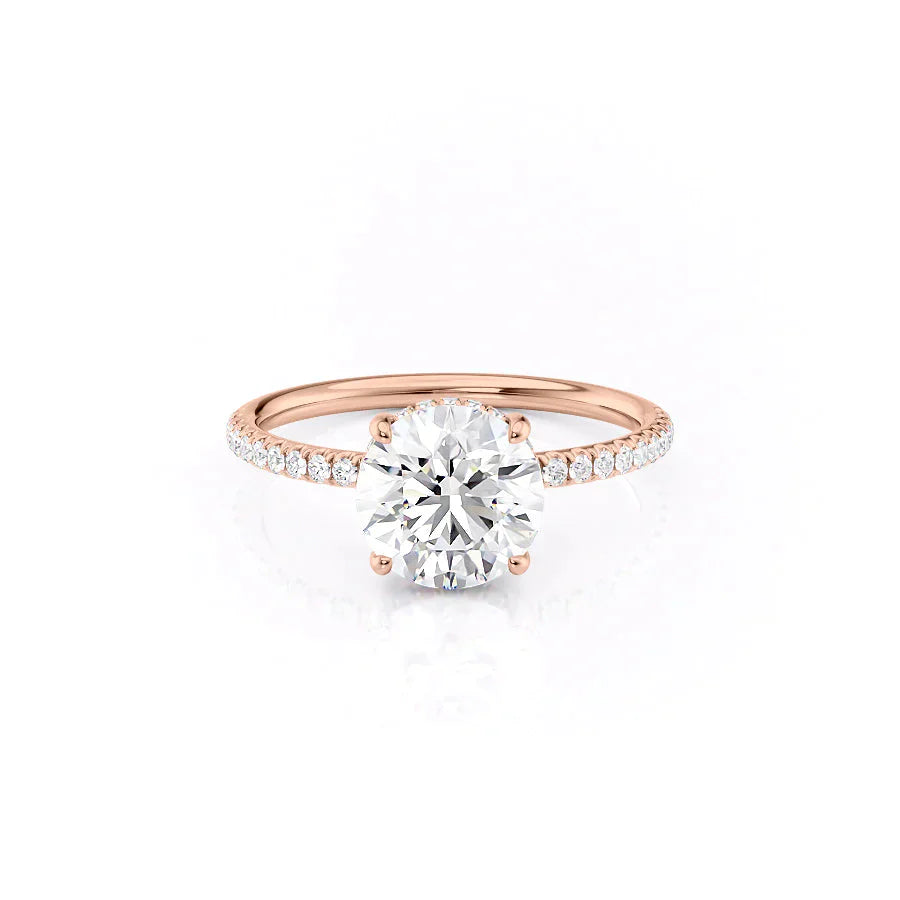 The Low Profile Kamellie Set With A 2 Carat Round Lab Diamond