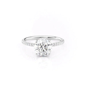 The Low Profile Kamellie Set With A 2.5 Carat Round Lab Diamond