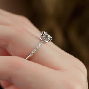 The Low Profile Kamellie Set With A 3 Carat Round Lab Diamond