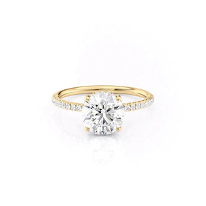 The Low Profile Kamellie Set With A 1.5 Carat Round Lab Diamond