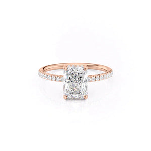 The Low Profile Kamellie Set With A 2.5 Carat Radiant Moissanite