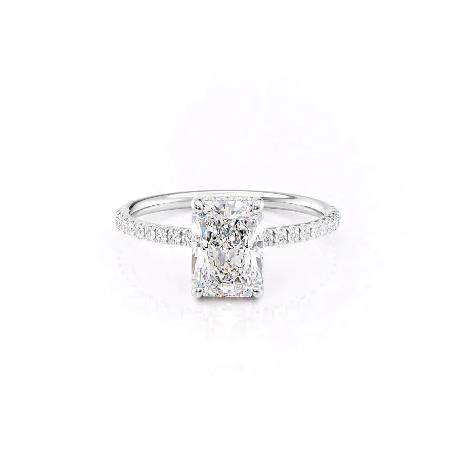 The Low Profile Kamellie Set With A 1.5 Carat Radiant Lab Diamond