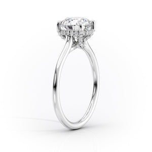 The Ellie Set With A 2.5 Carat Princess Lab Diamond