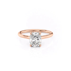 The Ellie Set With A 1 Carat Elongated Cushion Lab Diamond