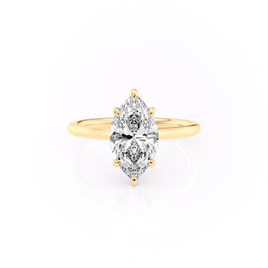 The Ellie Set With A 2.5 Carat Marquise Lab Diamond