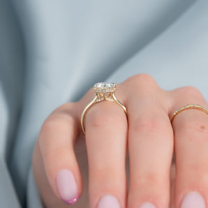The Ellie Set With A 2.5 Carat Pear Lab Diamond