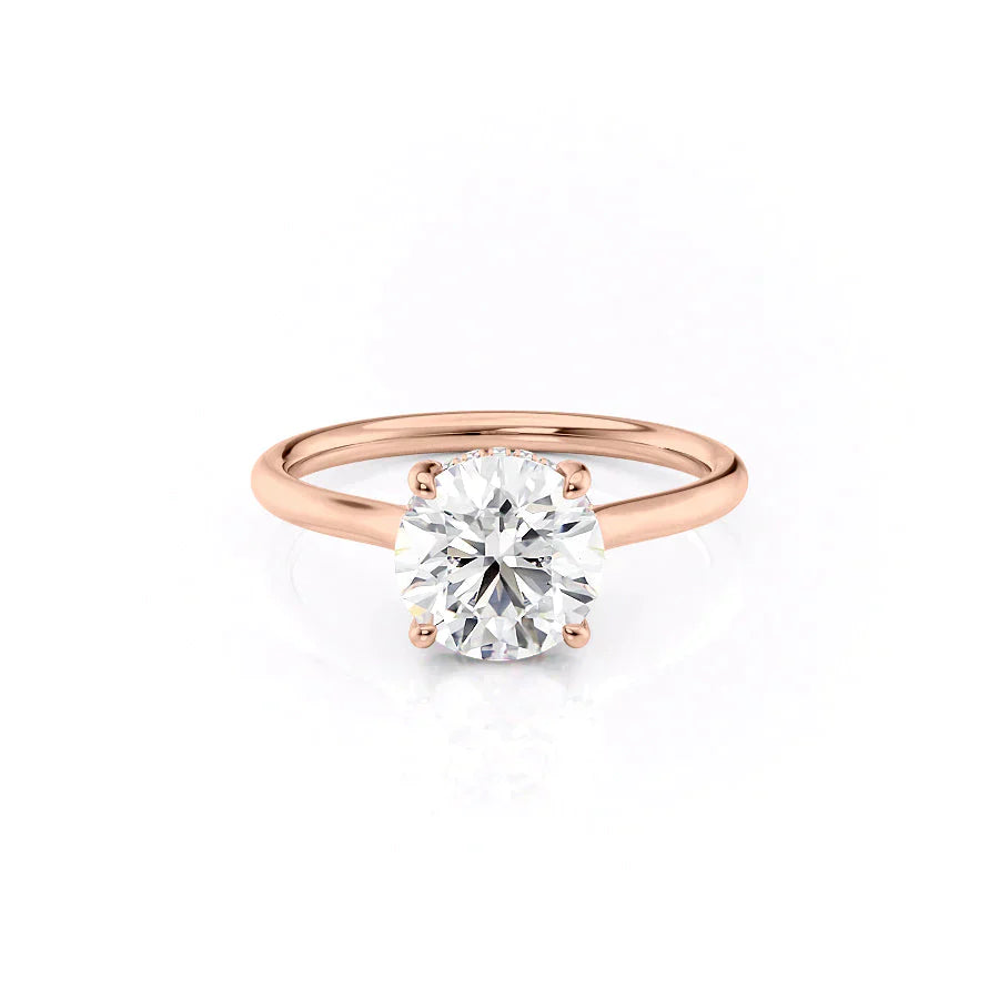 The Ellie Set With A 3 Carat Round Lab Diamond