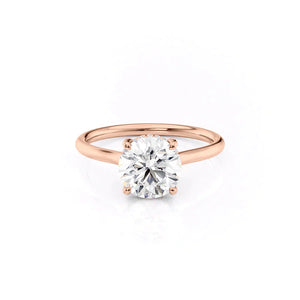The Ellie Set With A 2 Carat Round Lab Diamond
