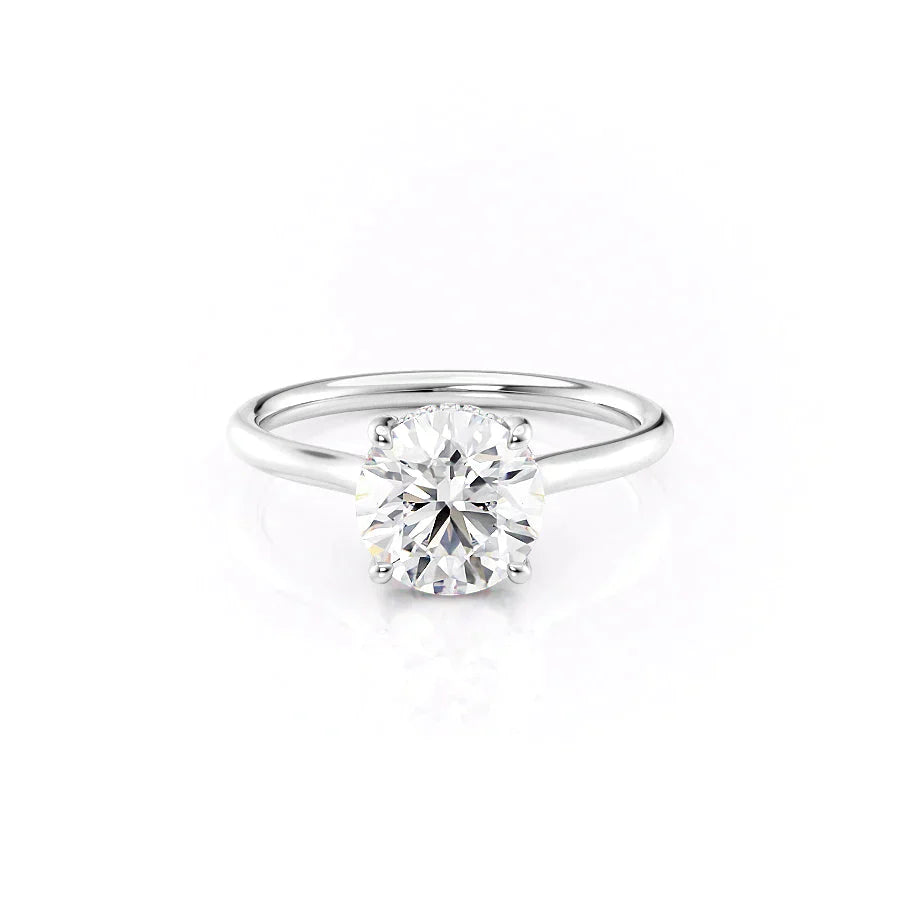 The Ellie Set With A 2 Carat Round Lab Diamond