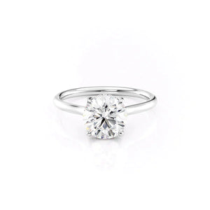 The Ellie Set With A 3 Carat Round Lab Diamond
