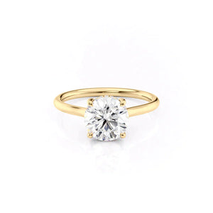 The Ellie Set With A 3 Carat Round Lab Diamond