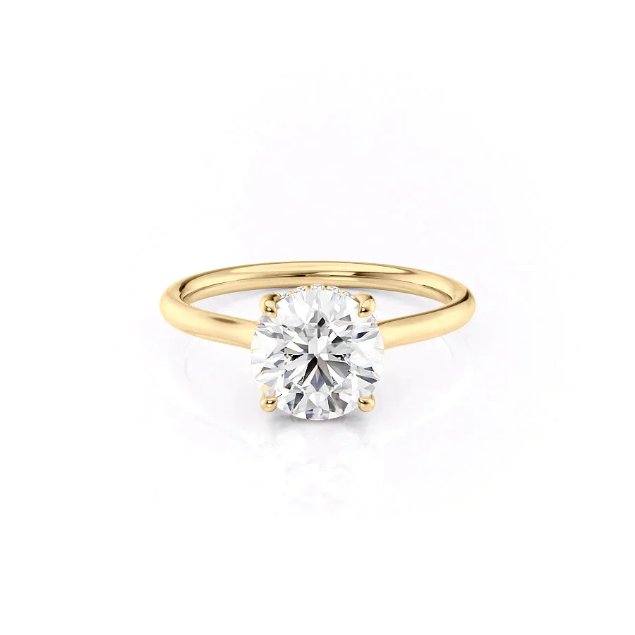 The Ellie Set With A 2.5 Carat Round Lab Diamond