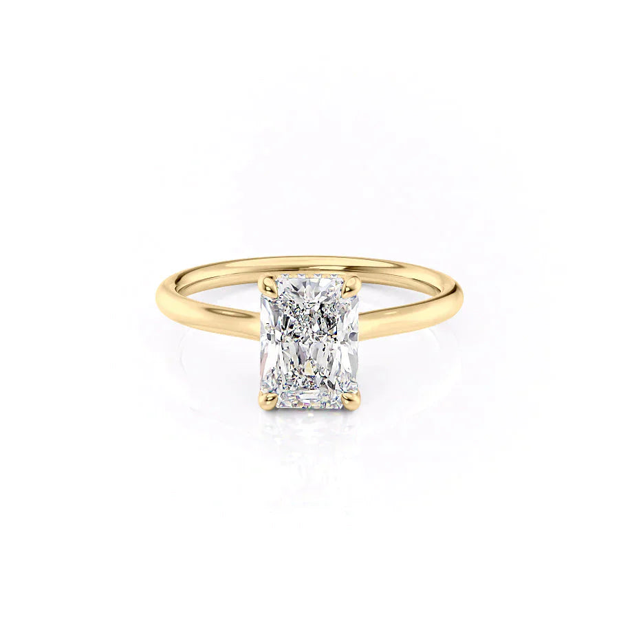 The Ellie Set With A 2 Carat Radiant Lab Diamond