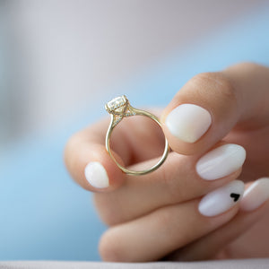 The Ellie Set With A Radiant Moissanite