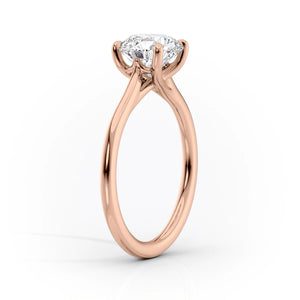 The Lexie Set With A 3.5 Carat Elongated Cushion Moissanite