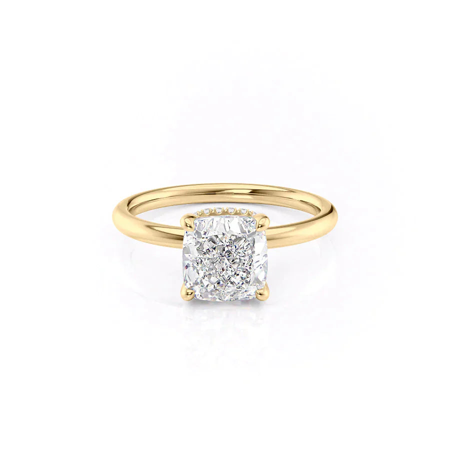 The Alex Set With A 3 Carat Cushion Lab Diamond