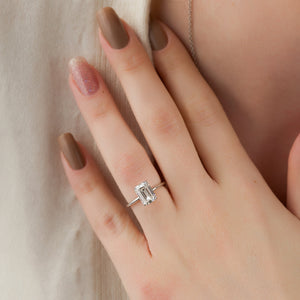 The Alex Set With A 2 Carat Emerald Lab Diamond