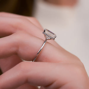 The Alex Set With A 2 Carat Emerald Lab Diamond