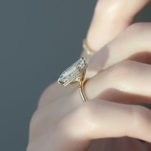 The Alex Set With A Emerald Moissanite