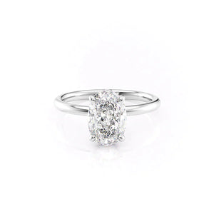 The Alex Set With A 3 Carat Oval Lab Diamond