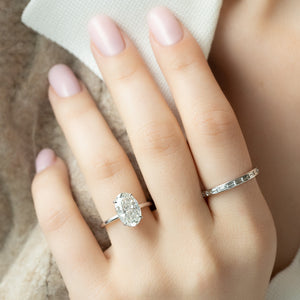 The Alex Set With A 2 Carat Oval Lab Diamond