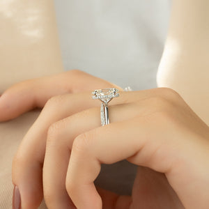 The Alex Set With A 2 Carat Oval Lab Diamond