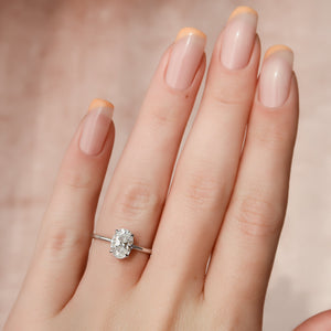 The Alex Set With A 2 Carat Oval Lab Diamond