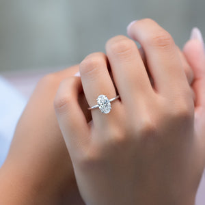 The Alex Set With A 2 Carat Oval Lab Diamond