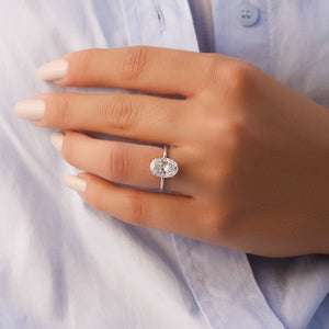 The Alex Set With A 2 Carat Oval Lab Diamond