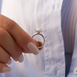 The Alex Set With A 2 Carat Oval Lab Diamond