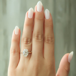 The Alex Set With A Oval Moissanite