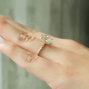 The Alex Set With A 2.5 Carat Oval Lab Diamond