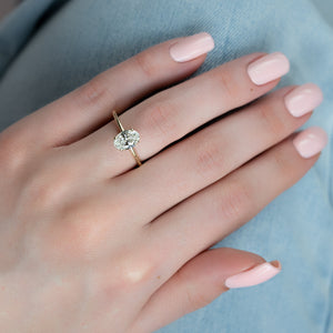 The Alex Set With A Oval Moissanite