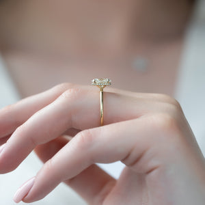 The Alex Set With A 2.5 Carat Oval Lab Diamond