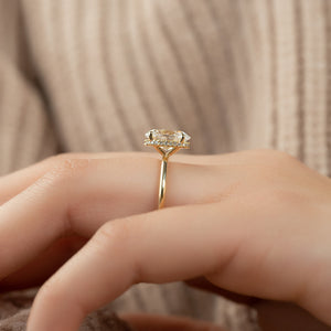 The Alex Set With A 2.5 Carat Oval Lab Diamond