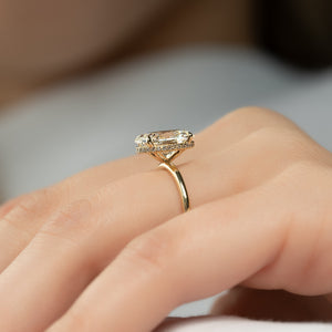 The Alex Set With A 2.5 Carat Oval Lab Diamond