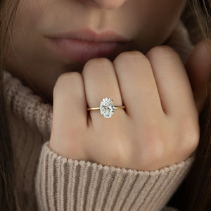 The Alex Set With A Oval Moissanite