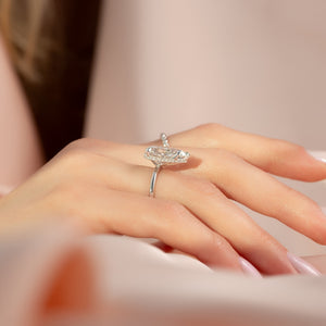 The Alex Set With A 2 Carat Pear Lab Diamond