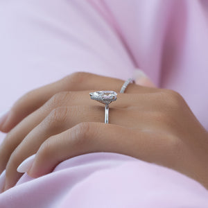 The Alex Set With A 2 Carat Pear Lab Diamond