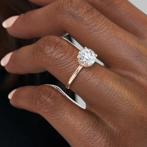 The Alex Set With A 3 Carat Round Lab Diamond