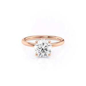 The Alex Set With A 2.5 Carat Round Moissanite
