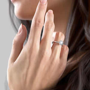 The Alex Set With A 4.5 Carat Round Moissanite