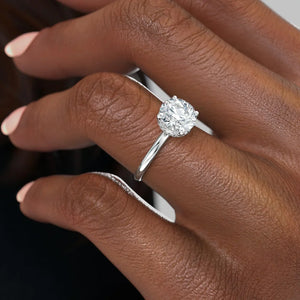The Alex Set With A 2.5 Carat Round Lab Diamond