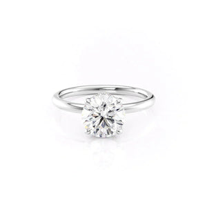 The Alex Set With A 3 Carat Round Lab Diamond